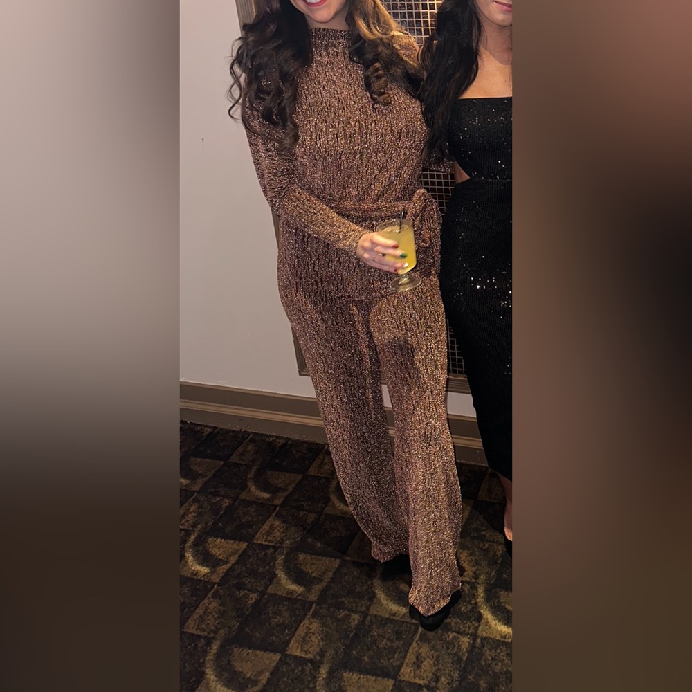 Sparkly brown jumpsuit